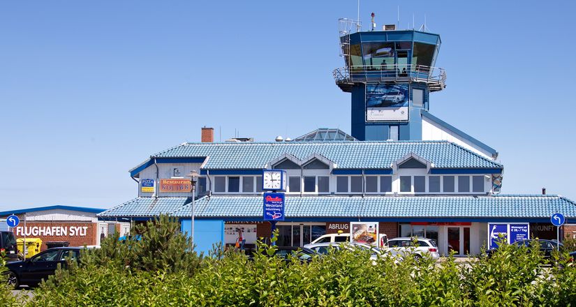 Flughafen von Sylt von außen