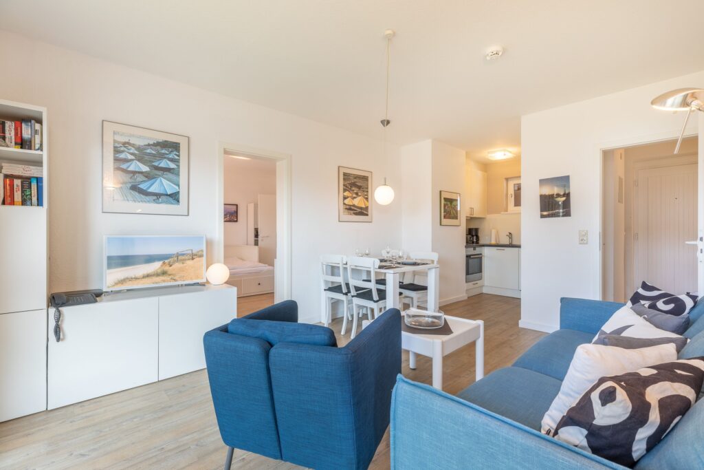 Wohnzimmer in Ferienwohnung Wenningstedt