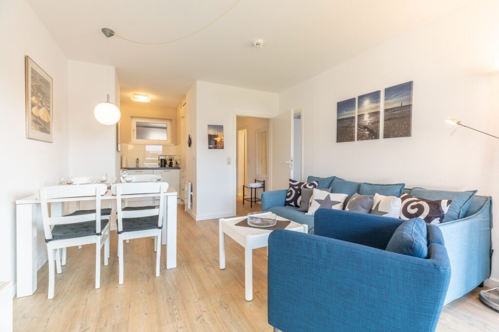 Wohnzimmer in Ferienwohnung Wenningstedt