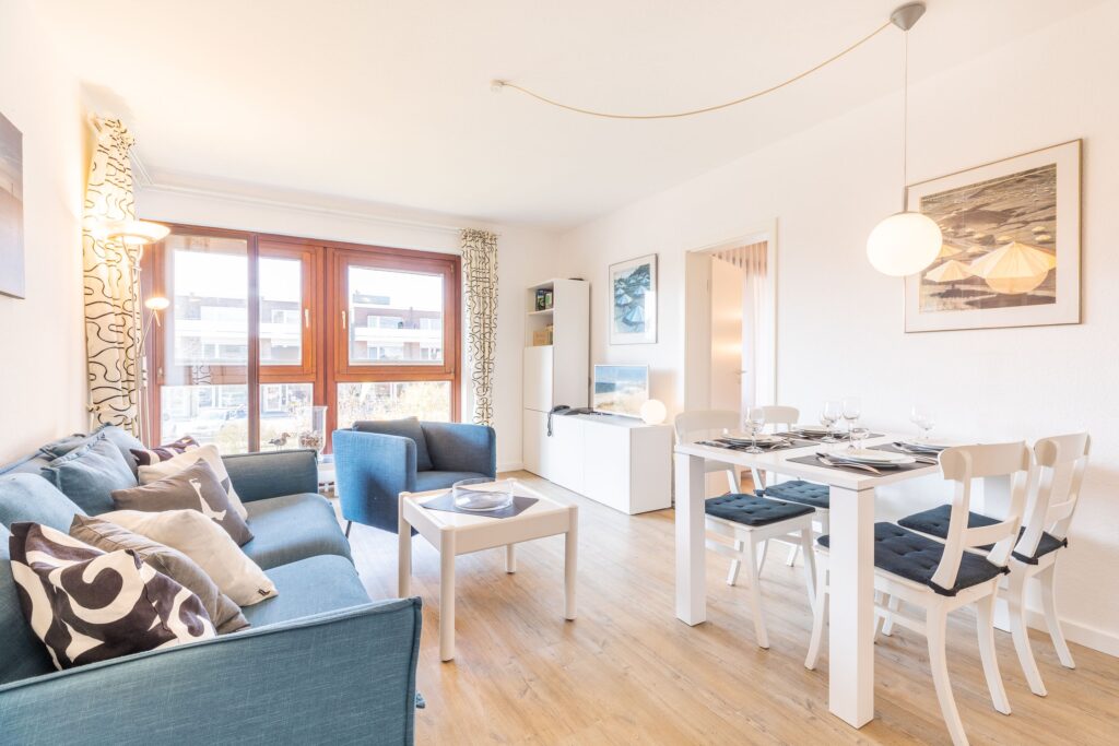 Wohnzimmer in Ferienwohnung Wenningstedt