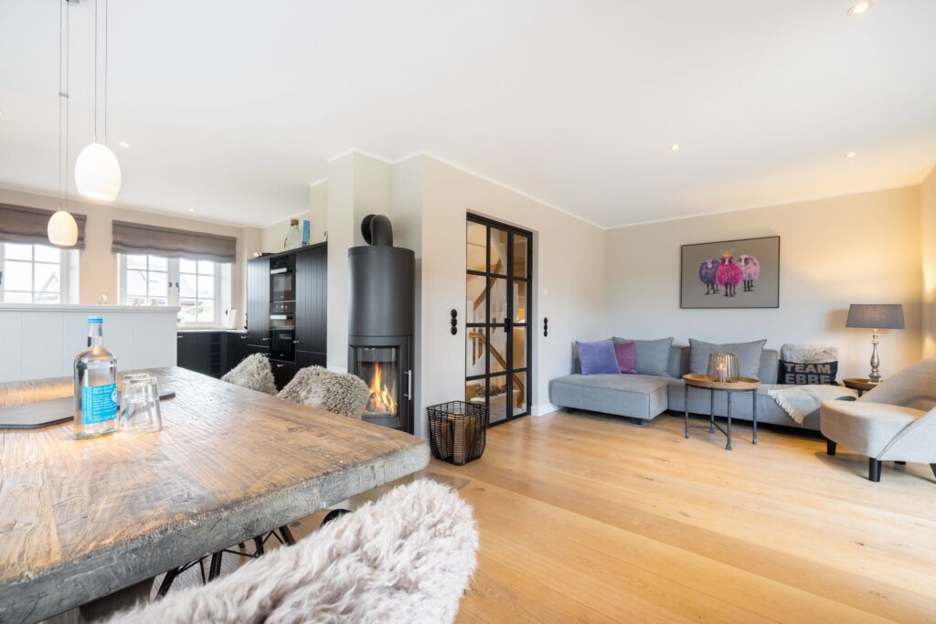 Wohnzimmer in Ferienwohnung Wenningstedt