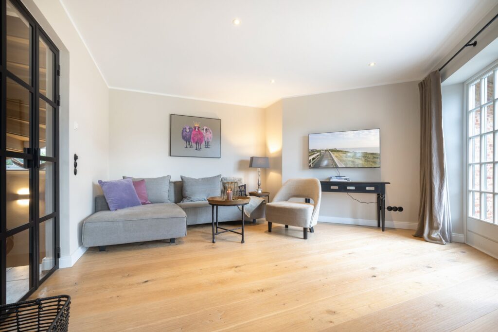 Wohnzimmer in Ferienwohnung Wenningstedt