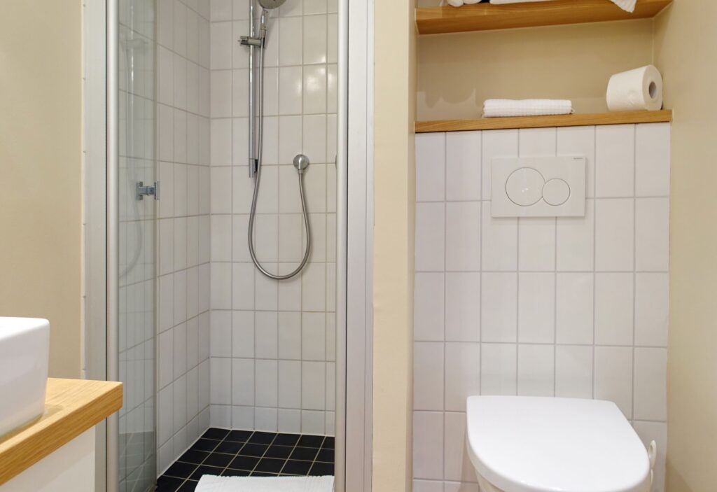 Bad in Ferienwohnung Wenningstedt