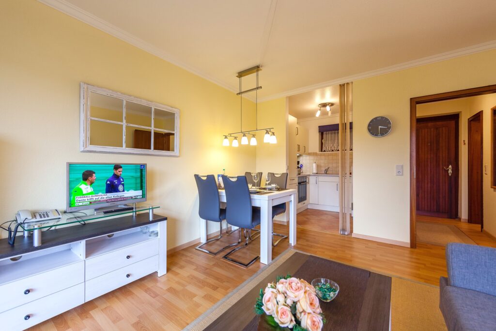 Wohnzimmer in Ferienwohnung Wenningstedt