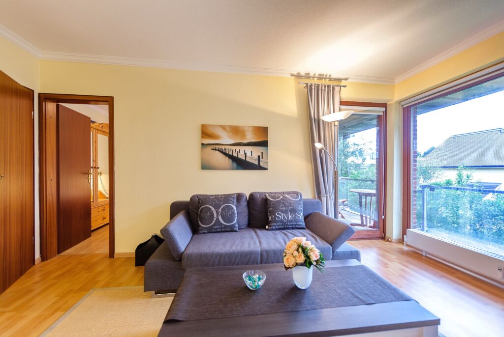 Wohnzimmer in Ferienwohnung Wenningstedt