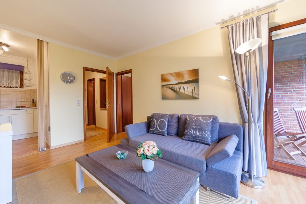 Wohnzimmer in Ferienwohnung Wenningstedt