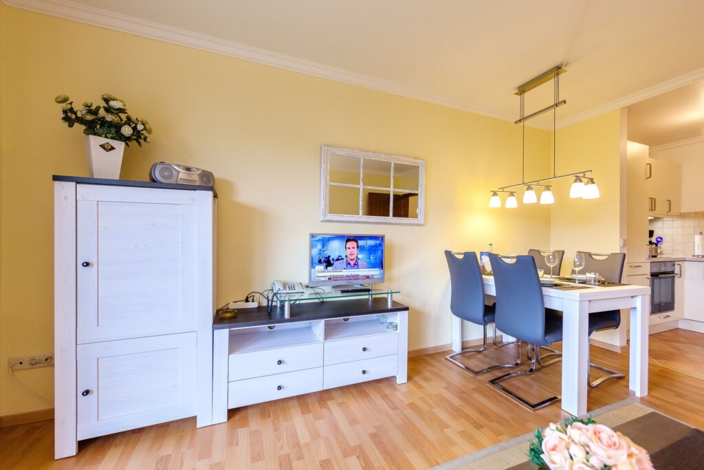 Wohnzimmer in Ferienwohnung Wenningstedt