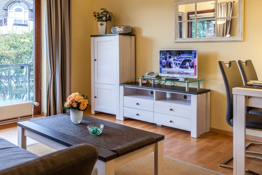 Wohnzimmer in Ferienwohnung Wenningstedt