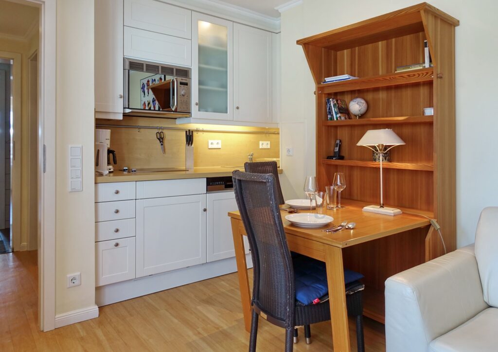 Wohnküche in Ferienwohnung Wenningstedt