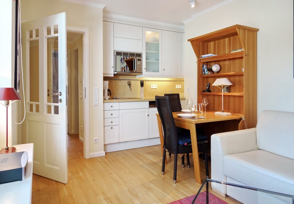 Wohnküche in Ferienwohnung Wenningstedt