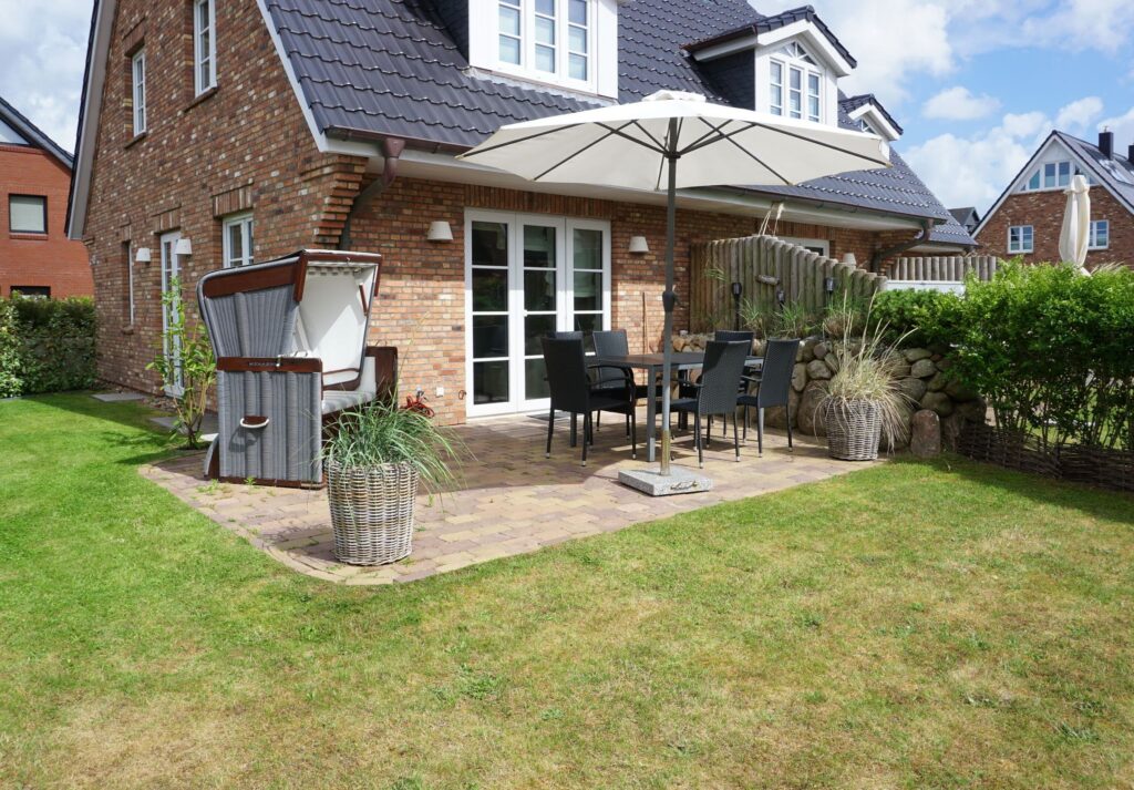 Garten von Ferienwohnung Wenningstedt