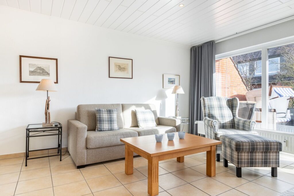 Wohnzimmer in Ferienwohnung Wenningstedt