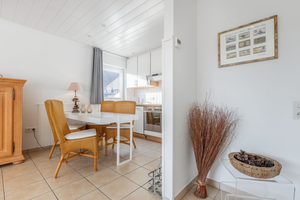 Küche in Ferienwohnung Wenningstedt