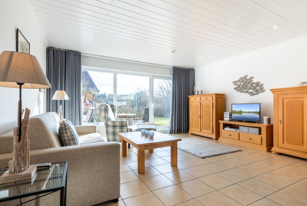 Wohnzimmer in Ferienwohnung Wenningstedt