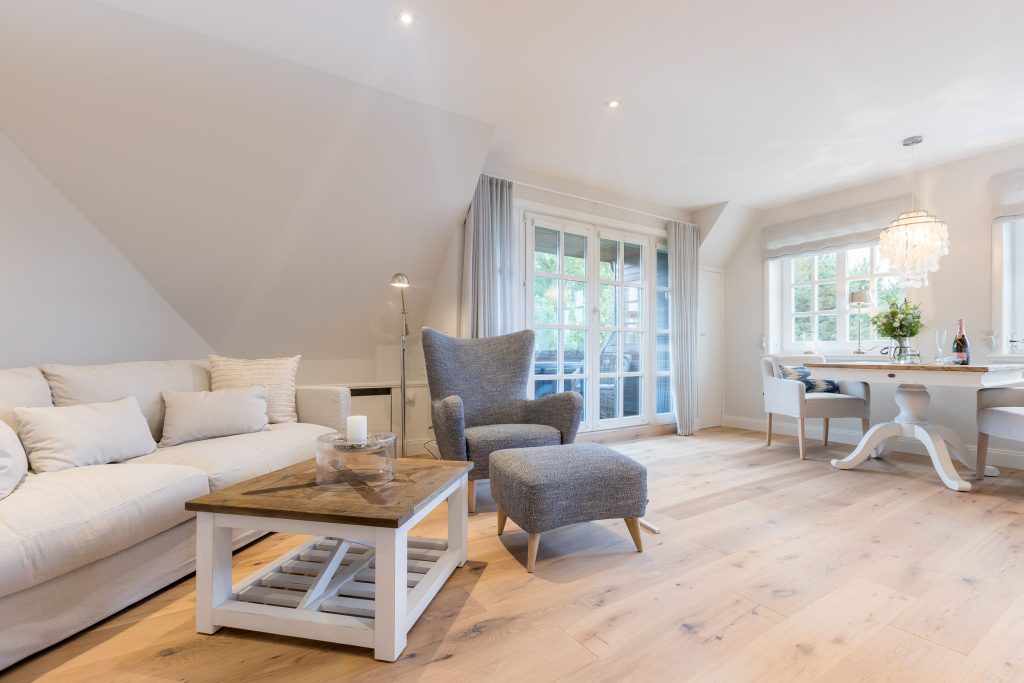 Wohnzimmer in Ferienwohnung Wenningstedt