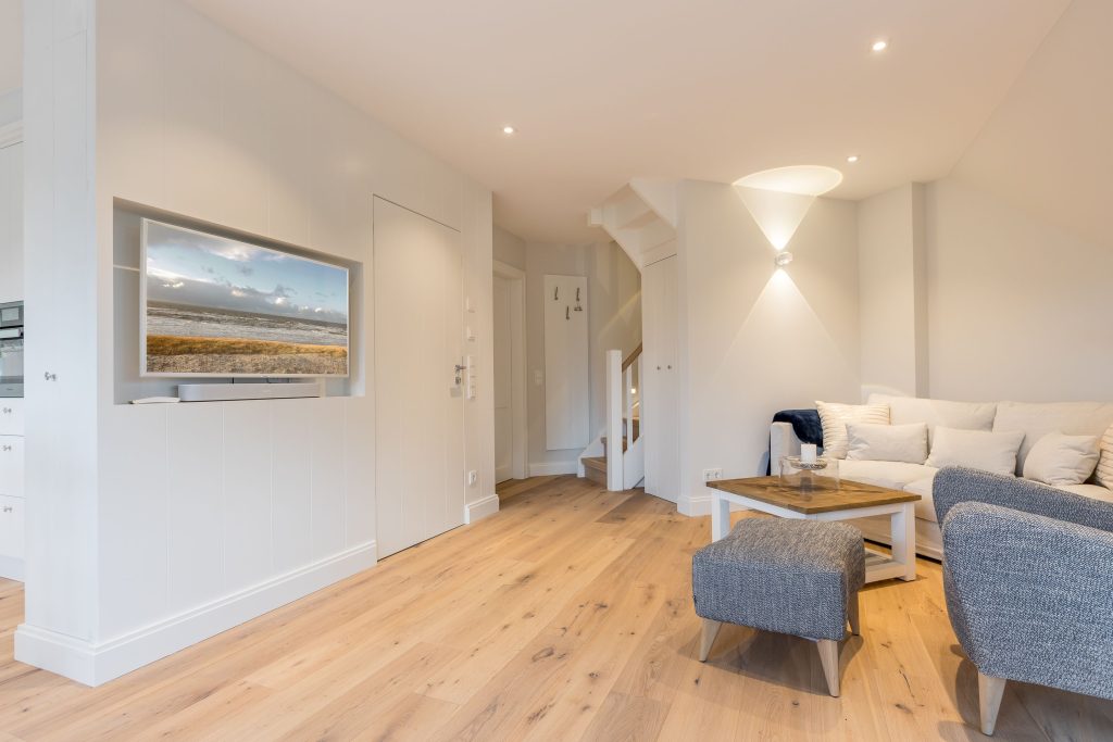 Wohnzimmer in Ferienwohnung Wenningstedt