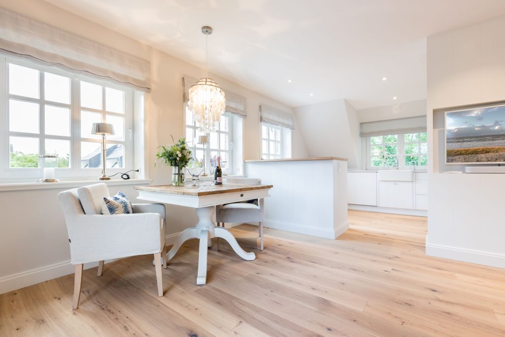 Küche in Ferienwohnung Wenningstedt
