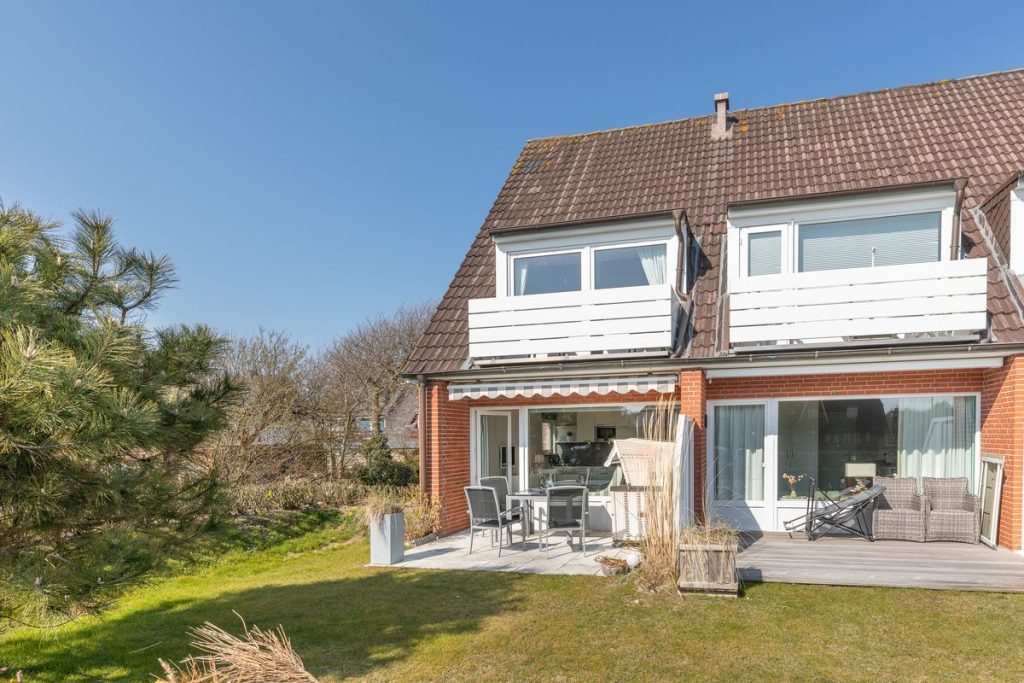 Garten von Ferienwohnung Wenningstedt