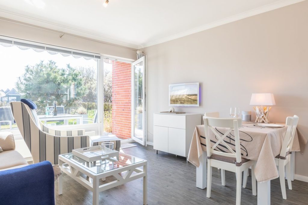 Wohnzimmer in Ferienwohnung Wenningstedt