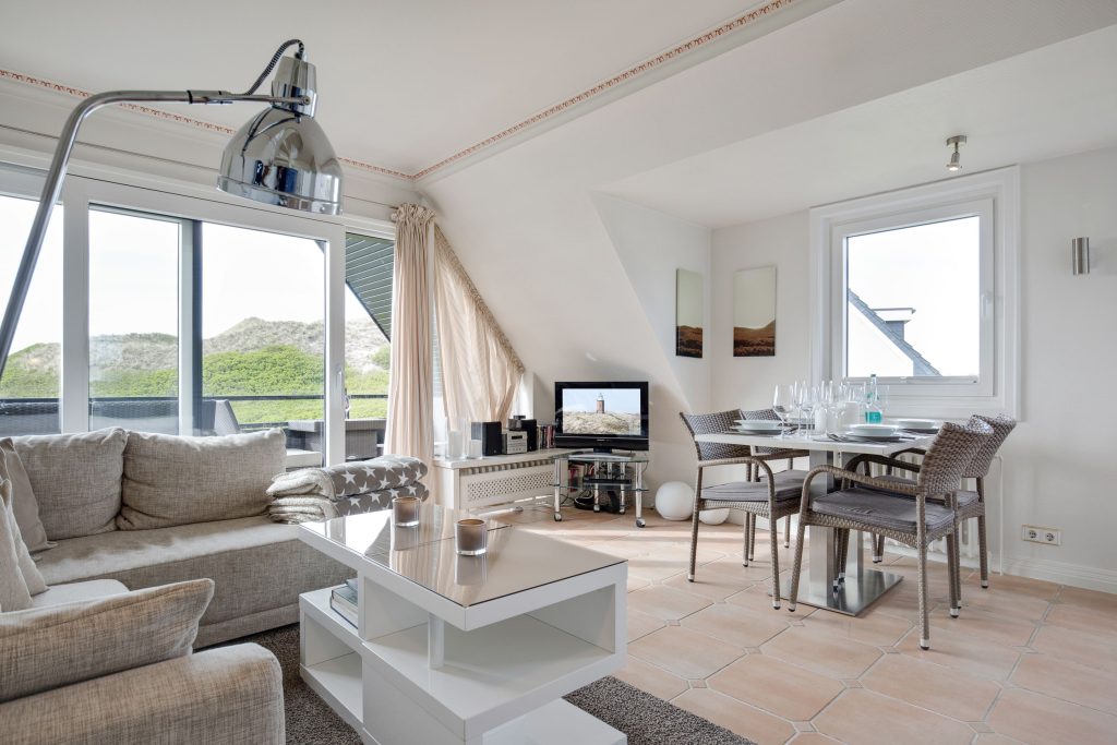 Wohnzimmer in Ferienwohnung Wenningstedt