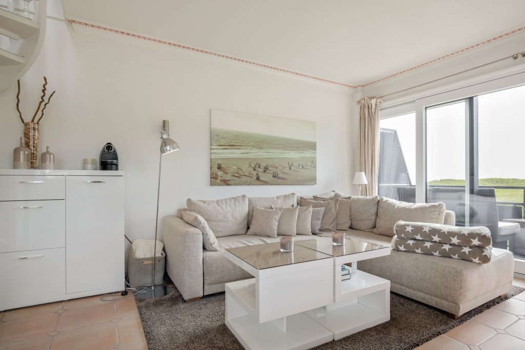 Wohnzimmer in Ferienwohnung Wenningstedt