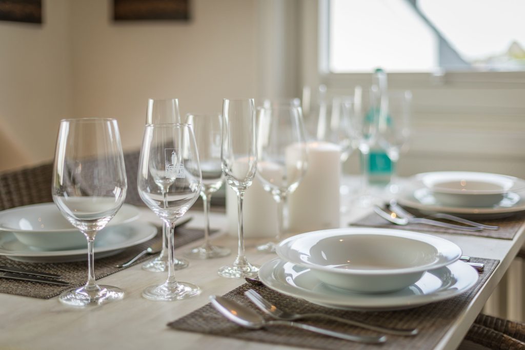 Esstisch in Ferienwohnung Wenningstedt