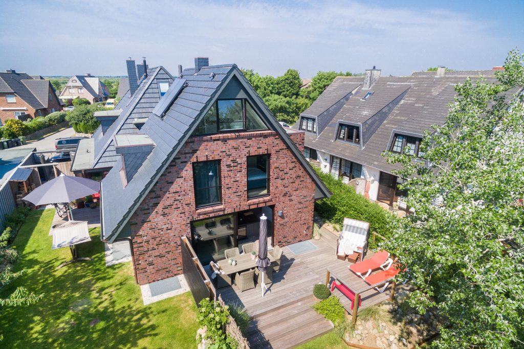 Garten von Ferienwohnung Wenningstedt