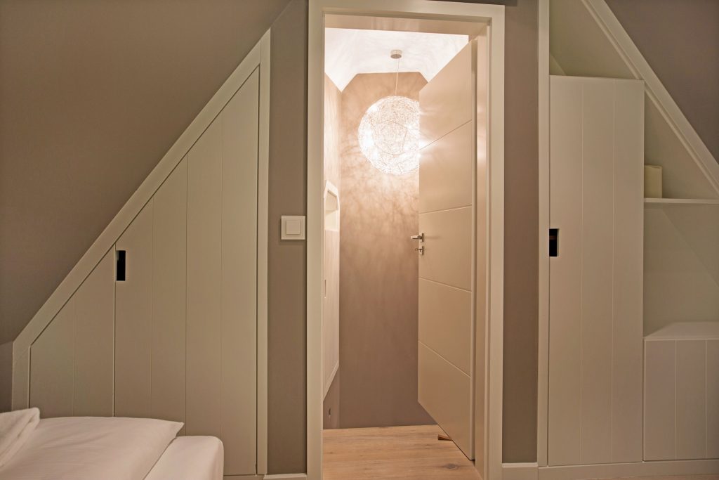 Schlafzimmer in Ferienwohnung Wenningstedt