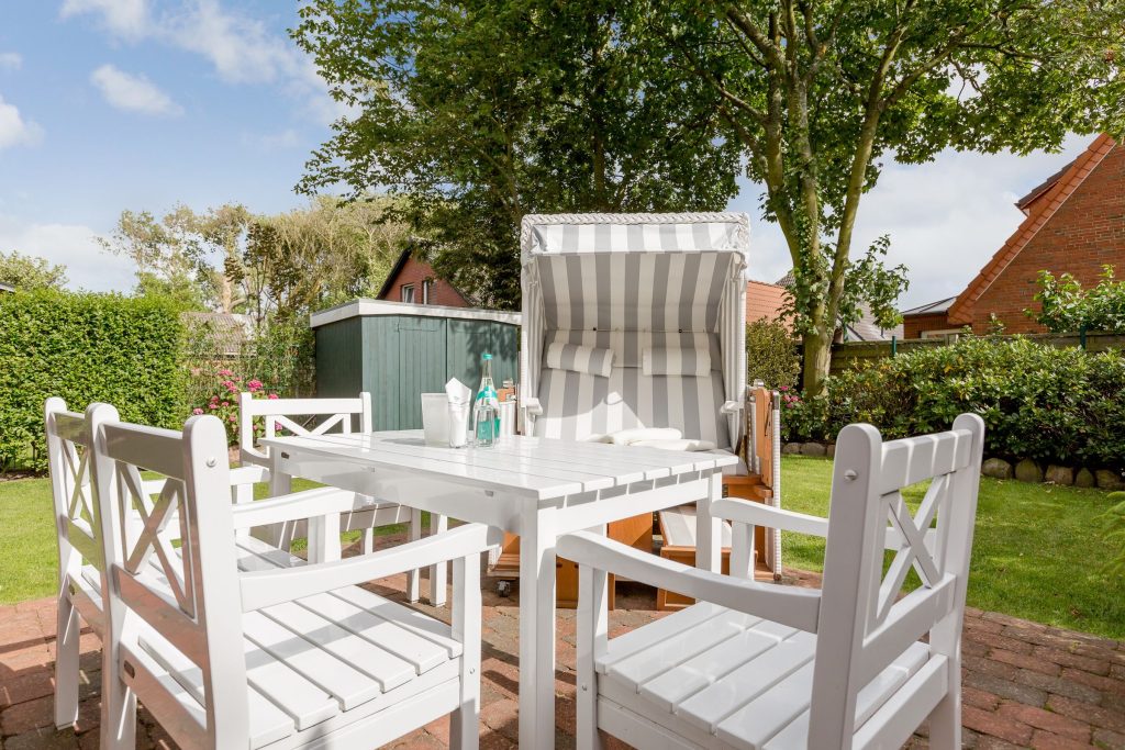 Garten von Ferienwohnung Wenningstedt