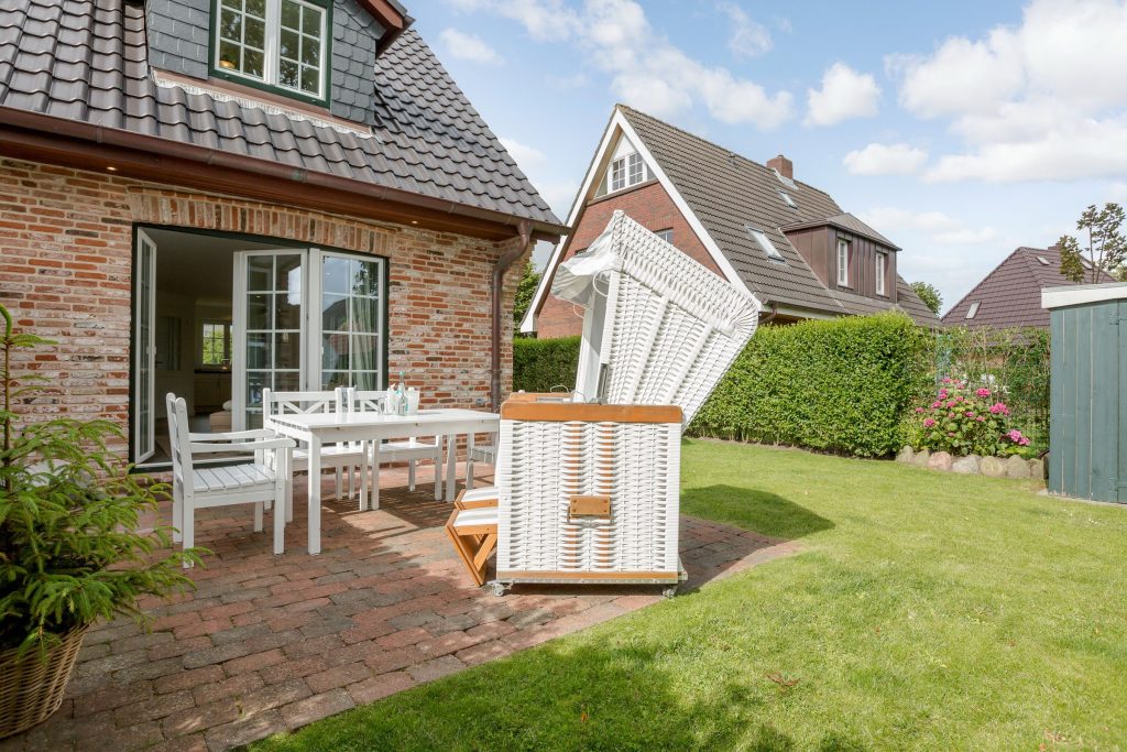 Garten von Ferienwohnung Wenningstedt