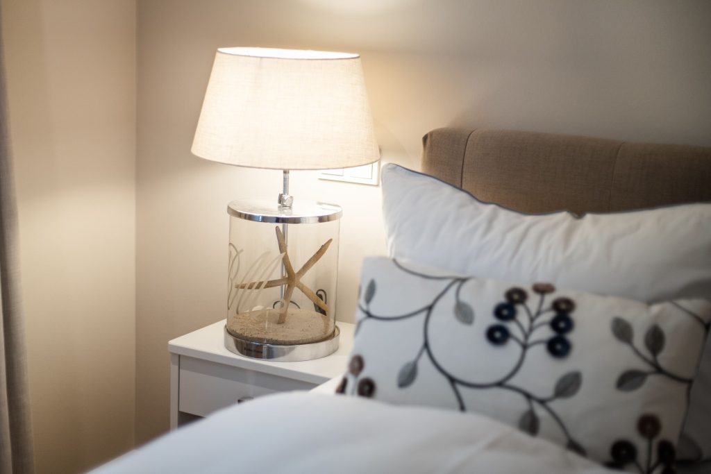 Schlafzimmer in Ferienwohnung Wenningstedt