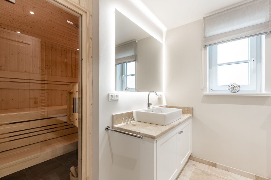 Sauna in Ferienwohnung Wenningstedt