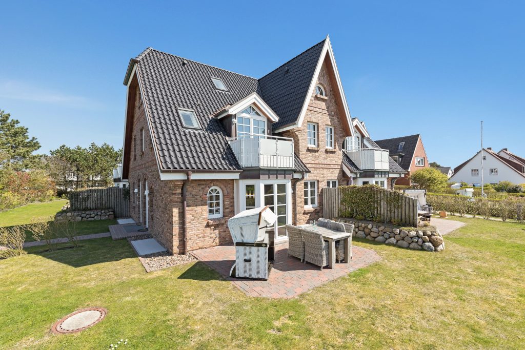 Terrasse von Ferienwohnung Wenningstedt