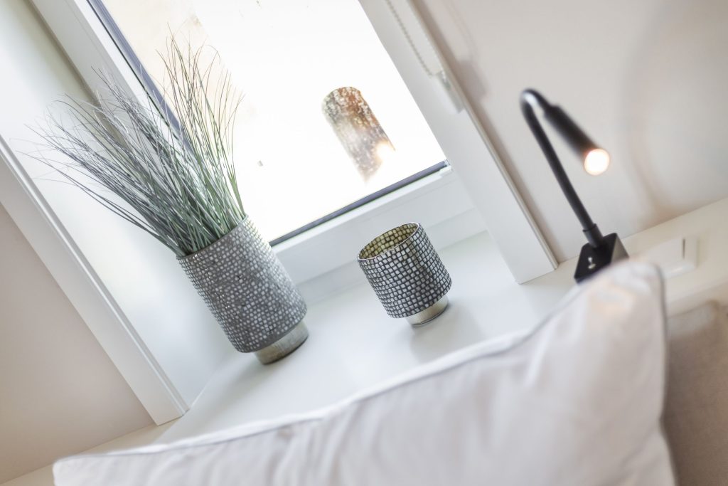 Schlafzimmer in Ferienwohnung Wenningstedt