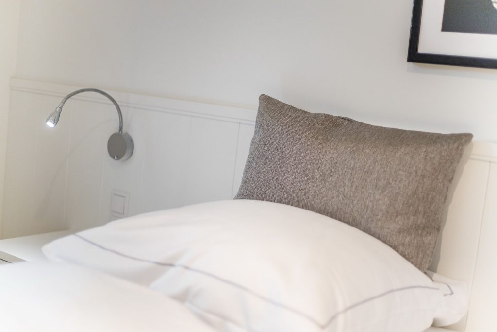 Schlafzimmer in Ferienwohnung Wenningstedt