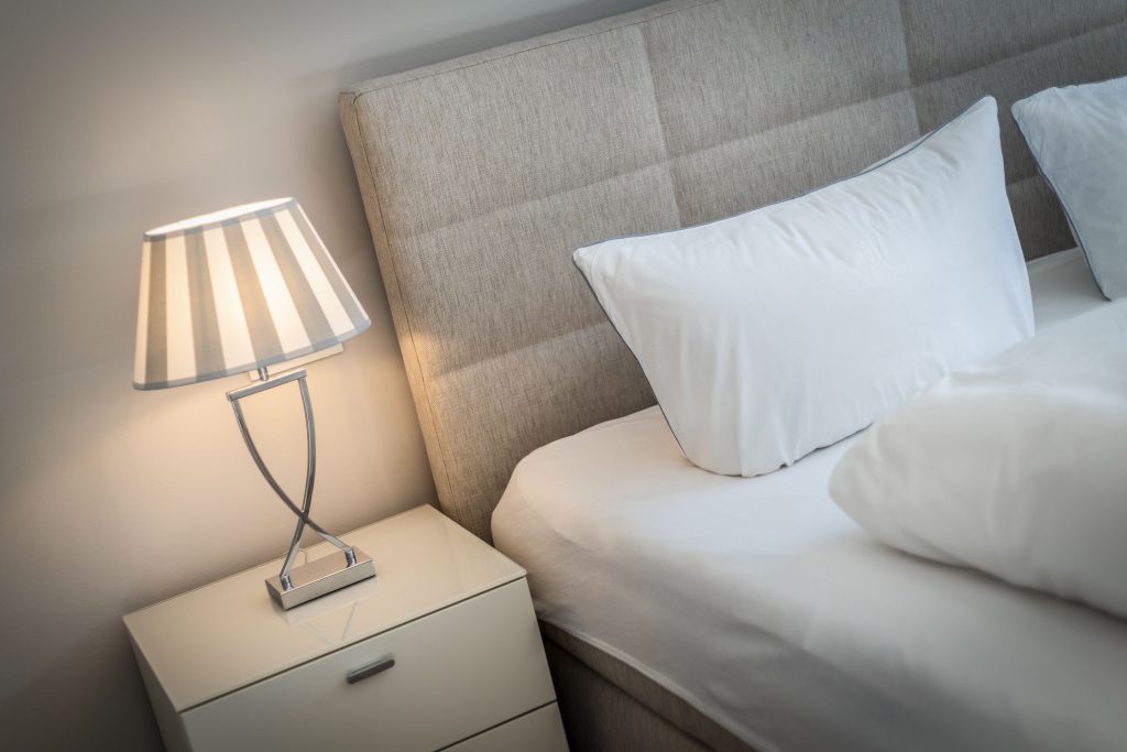 Schlafzimmer in Ferienwohnung Wenningstedt
