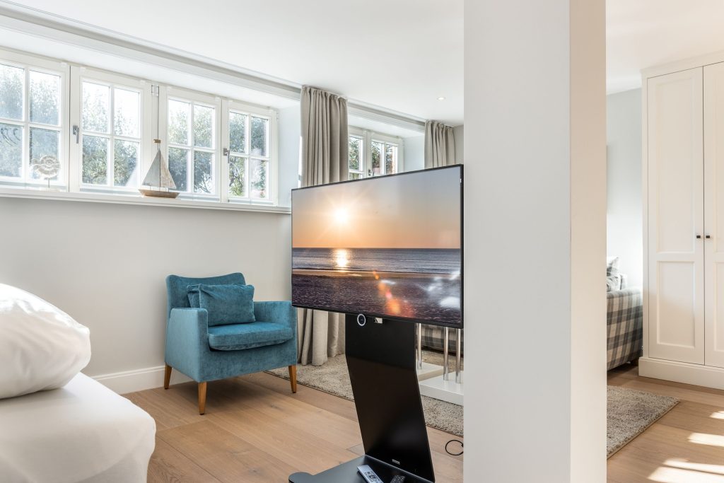 Wohnzimmer in Ferienwohnung Wenningstedt