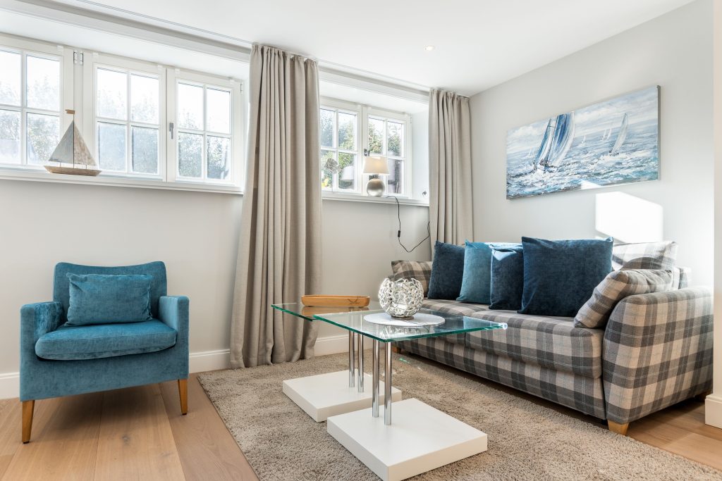 Wohnzimmer in Ferienwohnung Wenningstedt