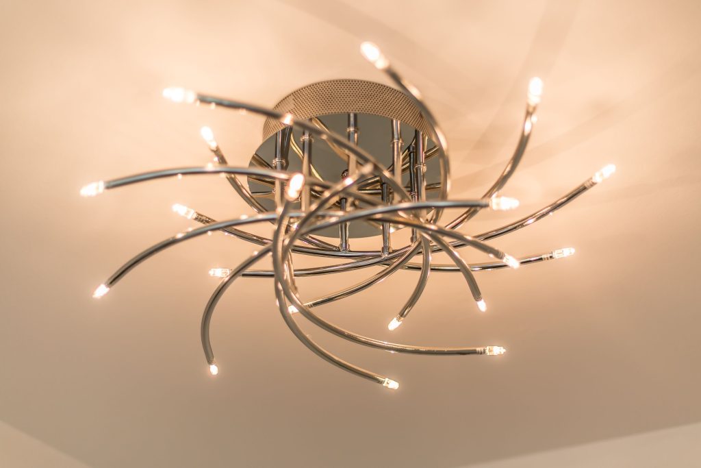 Detailaufnahme einer Lampe in einer Ferienwohnung auf Sylt