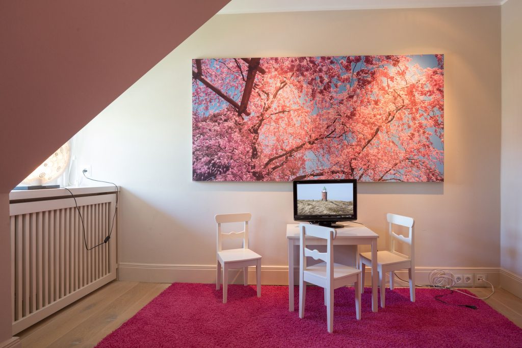 Schlafzimmer in Ferienwohnung Wenningstedt