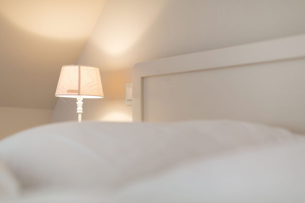 Schlafzimmer in Ferienwohnung Wenningstedt