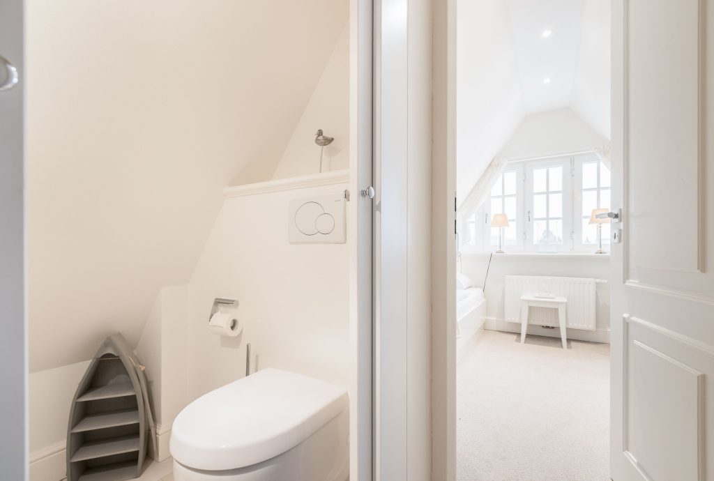Bad in Ferienwohnung Wenningstedt