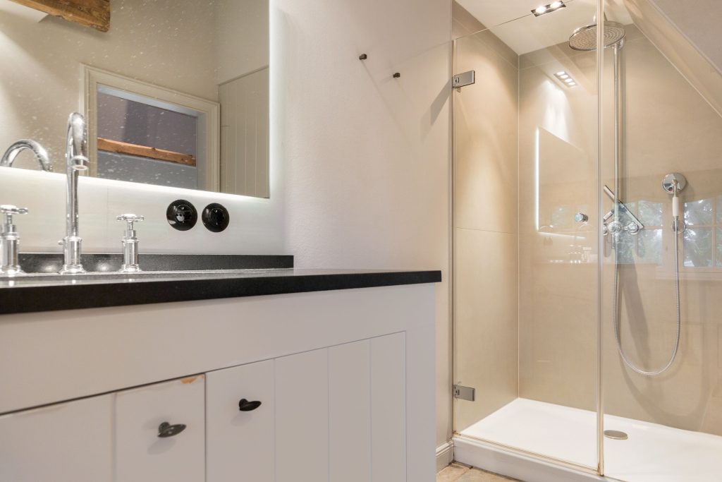 Bad in Ferienwohnung Wenningstedt