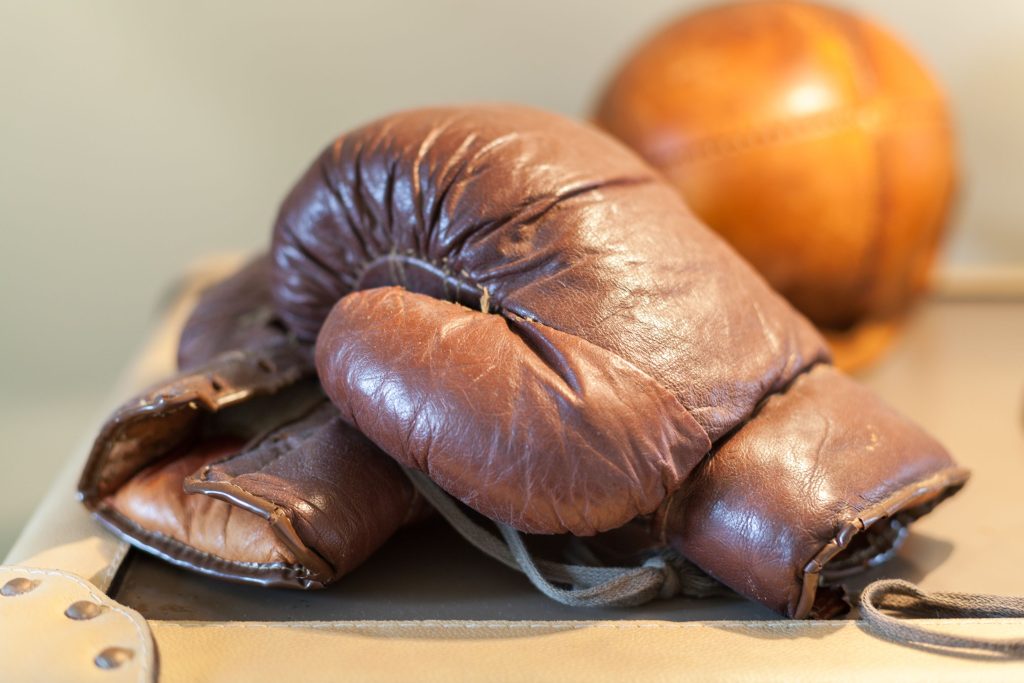 Boxhandschuhe in Ferienwohnung Wenningstedt