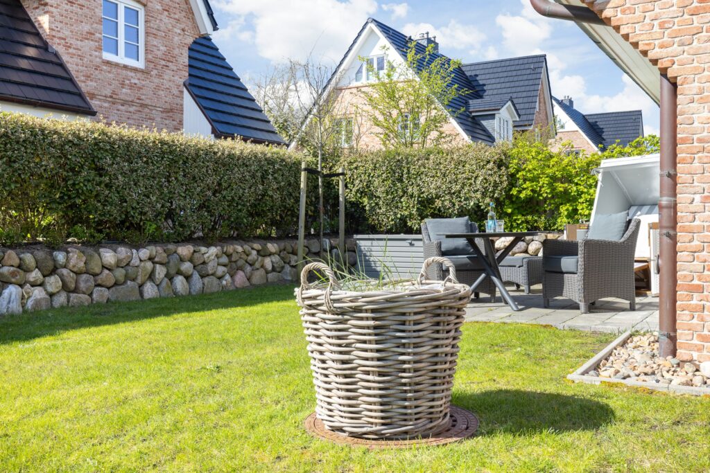 Garten von Ferienwohnung Wenningstedt