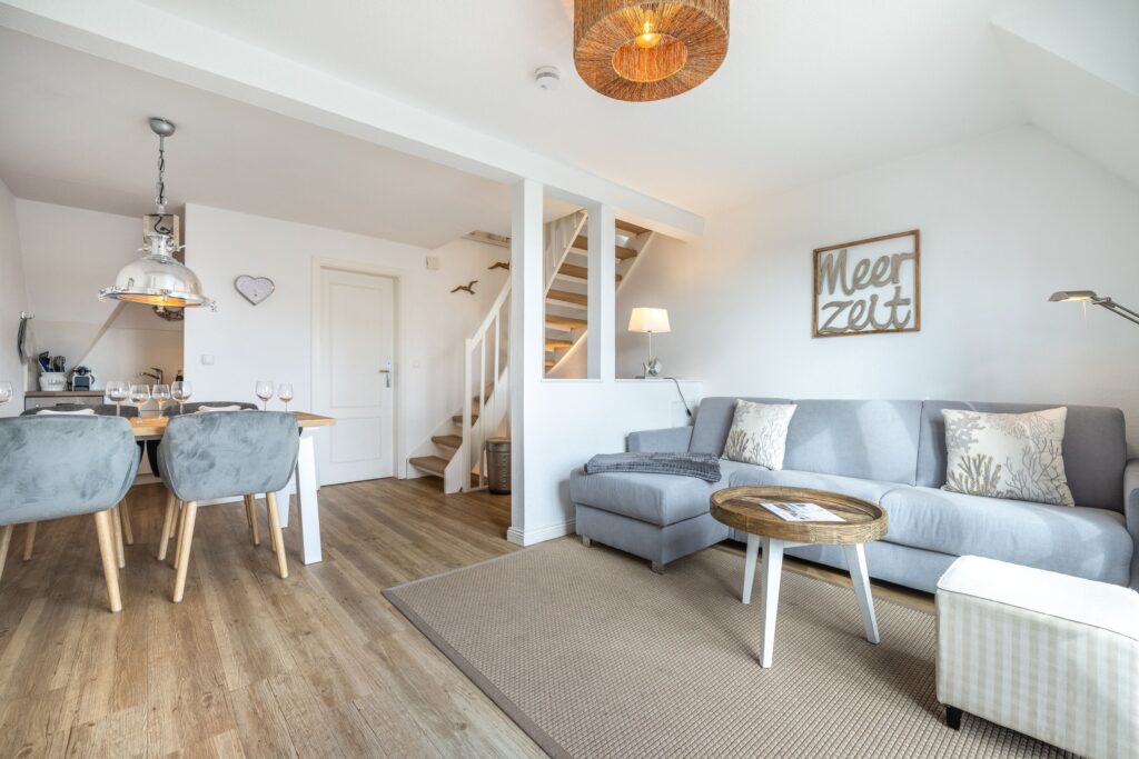 Wohnzimmer in Ferienwohnung Wenningstedt