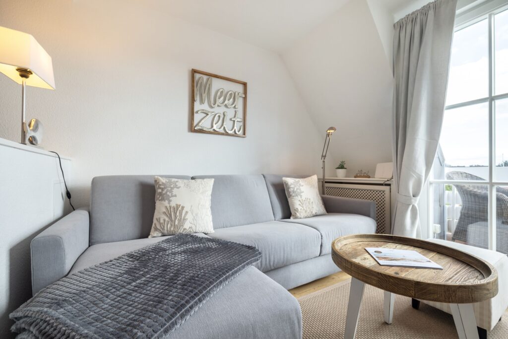 Wohnzimmer in Ferienwohnung Wenningstedt