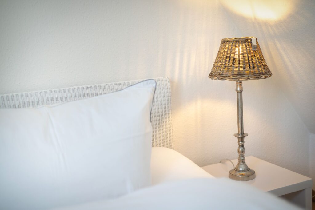 Schlafzimmer in Ferienwohnung Wenningstedt