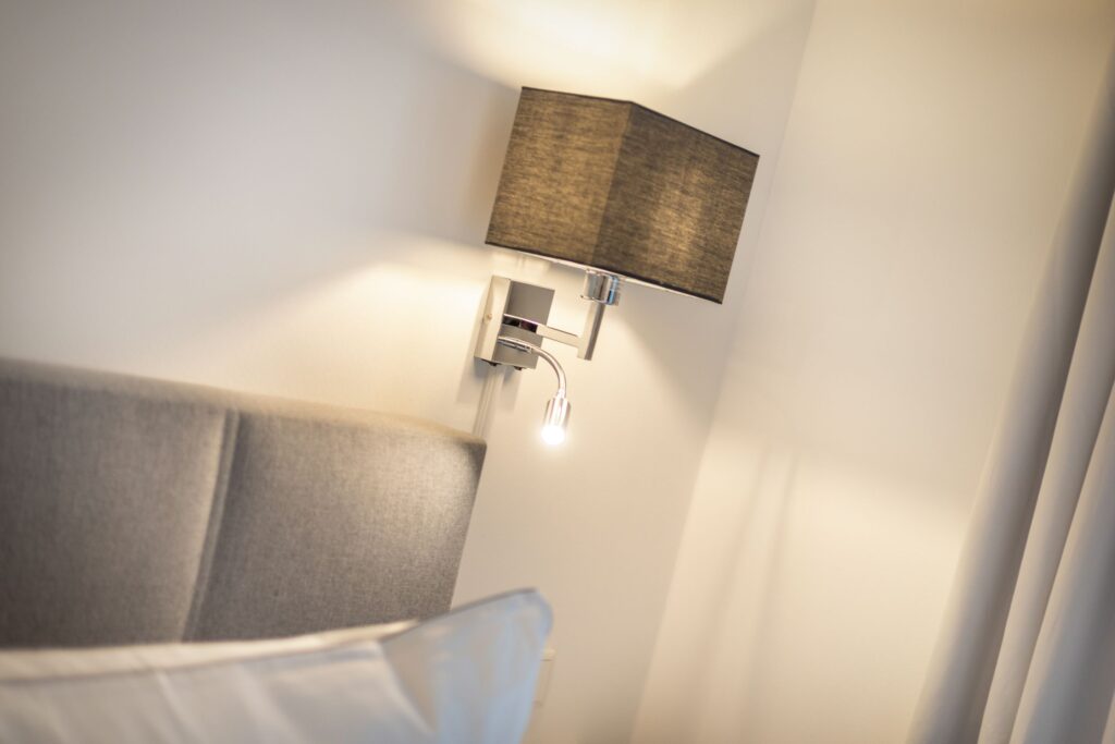 Schlafzimmer in Ferienwohnung Wenningstedt