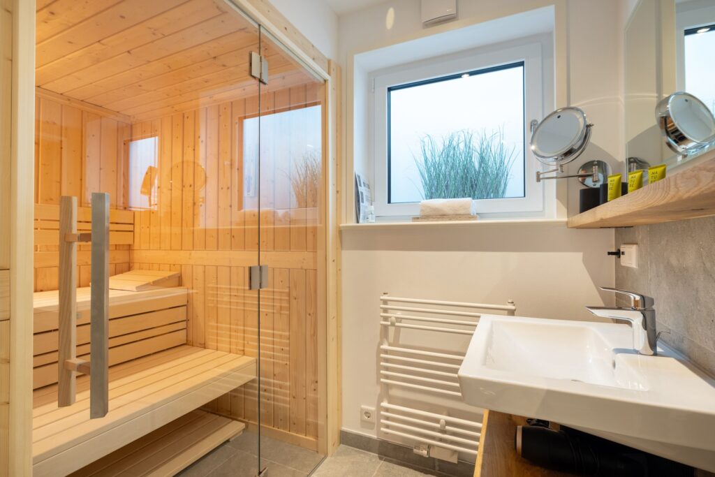Sauna in Ferienwohnung Wenningstedt